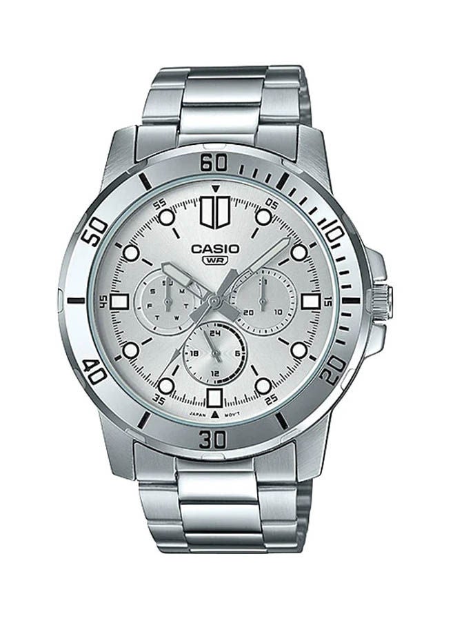 كاسيو ساعة يد من ستانلس ستيل كرونوغراف MTP-VD300D-7EUDF - Image 1