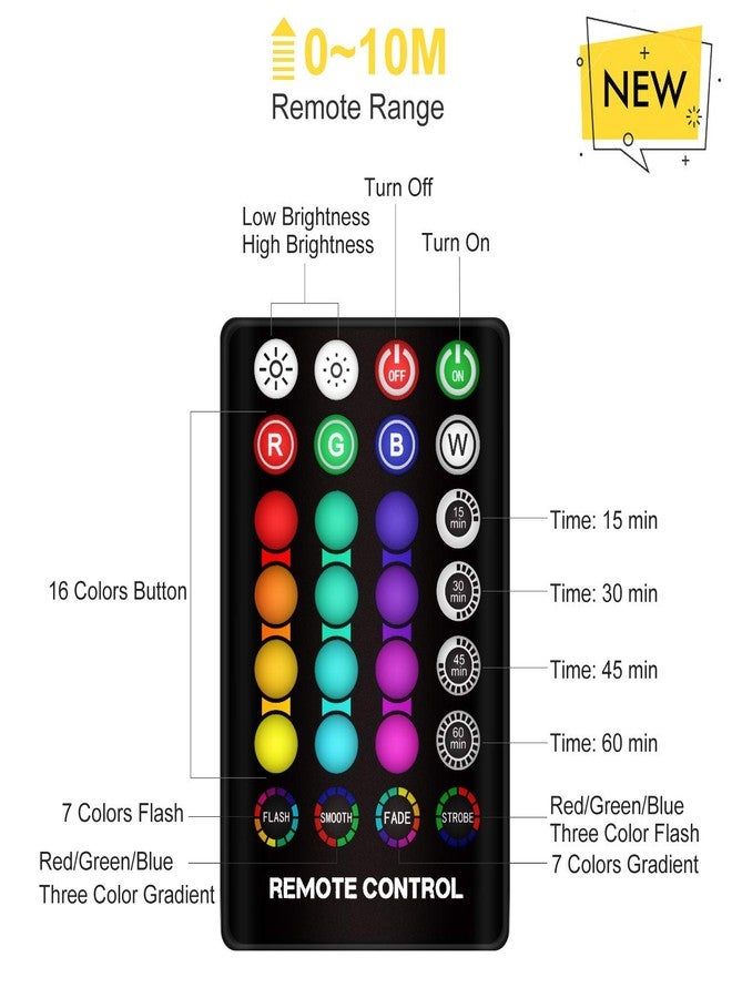 LOGROTATE 16 Colors Universal Remote Control for Moon Light Lamps with Timing Setting Function - Image 2