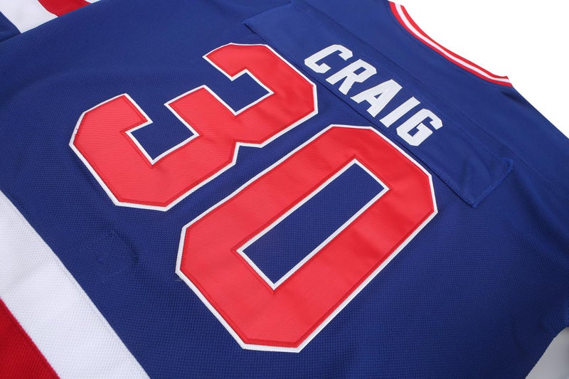 PRIMITAS Hockey Jersey of USA 1980 Olympic Team Jerseys #30 Jim Craig Stitched Letters and Numbers White S-XXXL - Image 4
