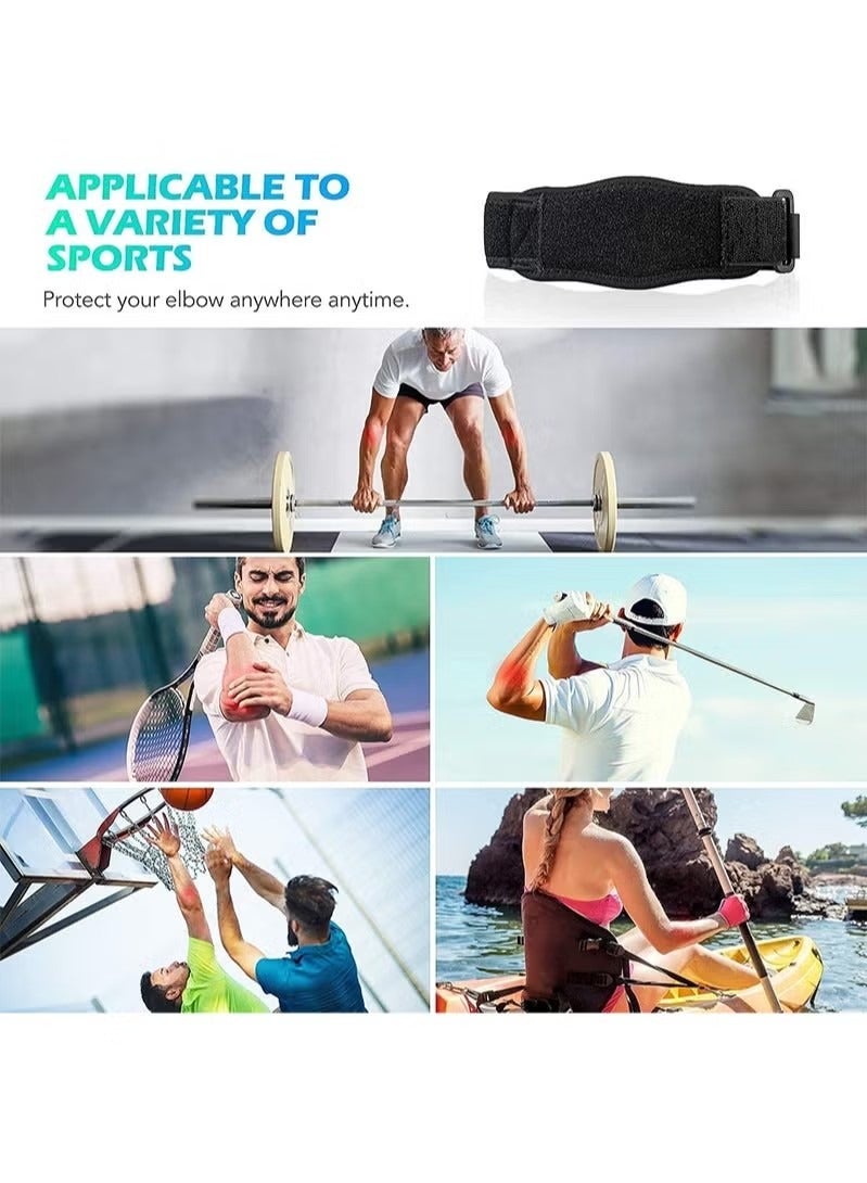 Generic Tennis Elbow Support Brace, Anti-Tendinitis Elbow Brace，Elbow Brace with Compression Pad for Golf and Tennis,Elbow Pain Relief for Golf and Tennis,Counterforce Brace for Forearm Support  - Image 5