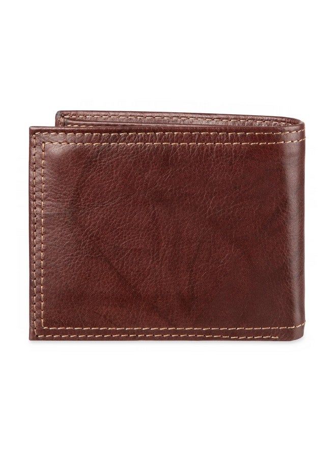 DOCKERS Dockers Men's Extra Capacity Bifold Wallet-ID Window and Multiple Card Slots, Brown, One Size  - Image 3