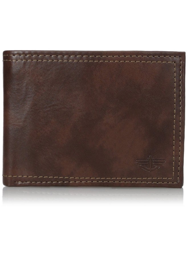 DOCKERS Dockers Men's Extra Capacity Bifold Wallet-ID Window and Multiple Card Slots, Brown, One Size  - Image 4