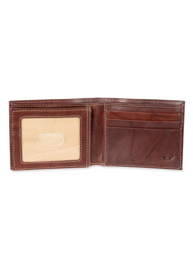 DOCKERS Dockers Men's Extra Capacity Bifold Wallet-ID Window and Multiple Card Slots, Brown, One Size  - Image 5