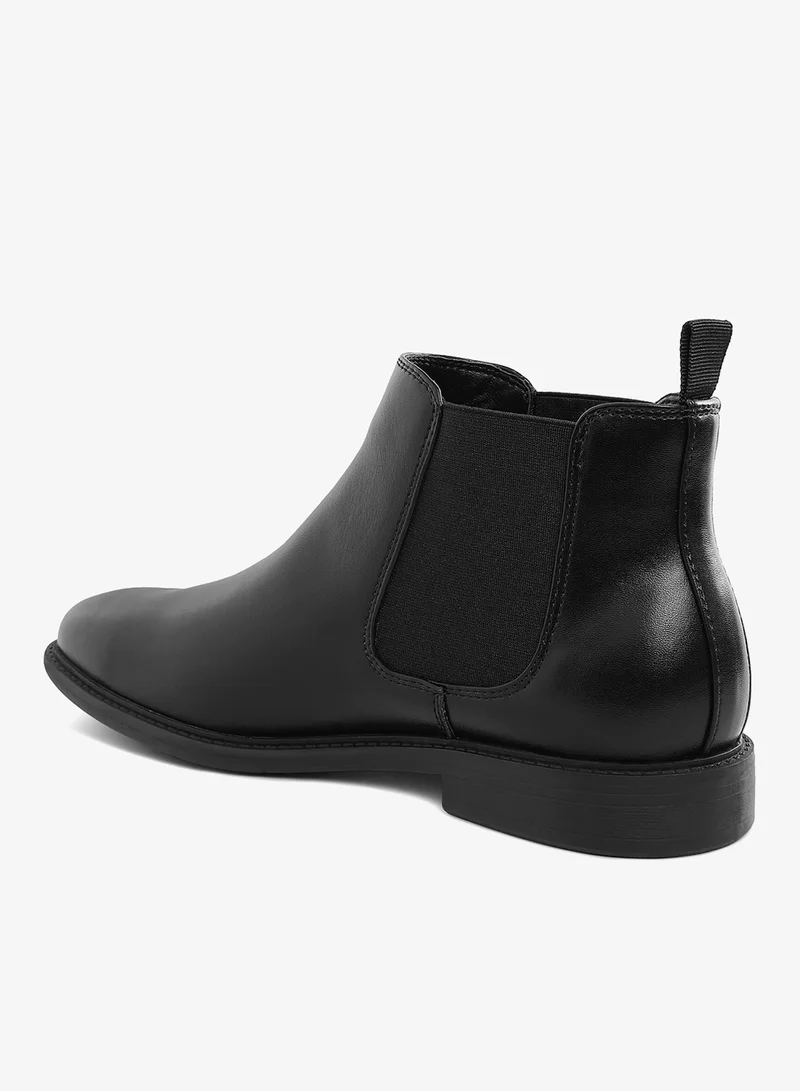 London Rag Black London Rag Men's Faux Leather Chelsea Boots in Black for Men | Best Price UAE
