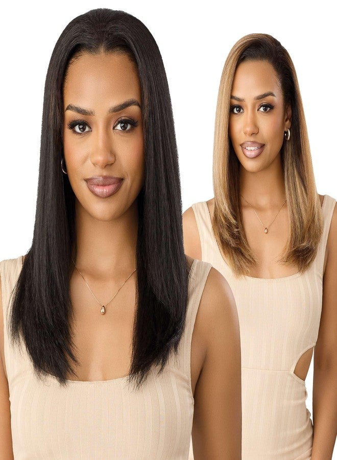 أوتر شعر مستعار صناعي نصف دائري من Outre Quick Weave - روما 20 بوصة (DR4/TIRAMISU) - Image 1