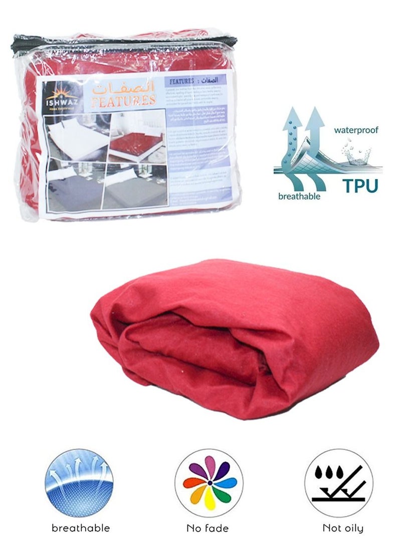 ISHWAZ Waterproof Bedsheet Mattress Protector For Married Couples, Girls And Kids Breathable Soft and Noiseless High Quality Skin Friendly Materiel Gives You Comfortable Sleep and Protects Your Mattress  - Image 5