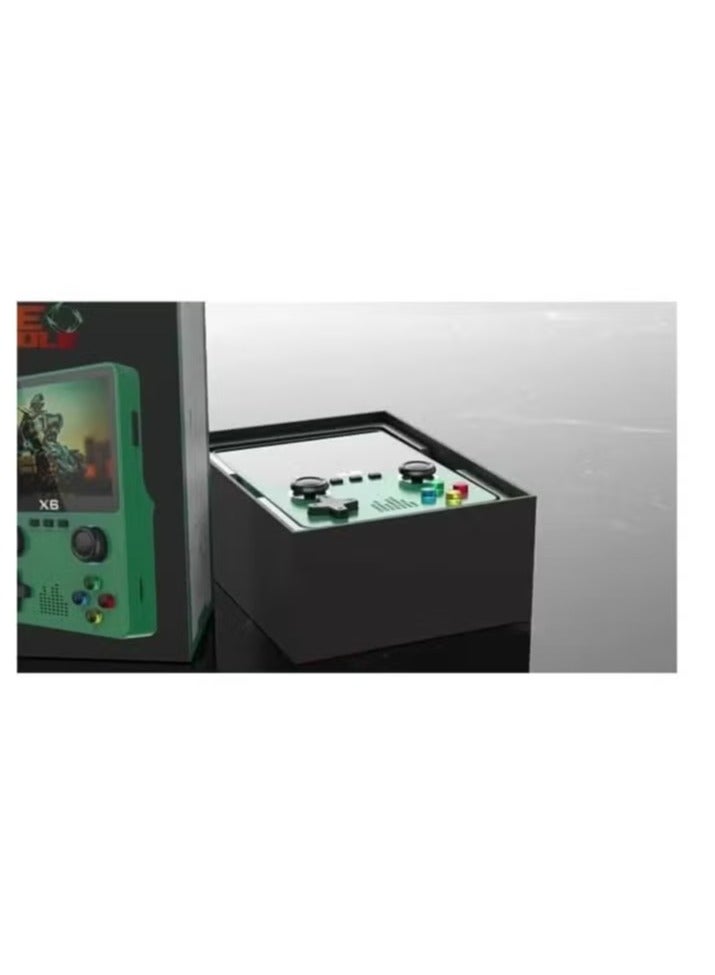 JAJEEK X6 Handheld Video Game Console with 3.5-Inch Display – Preloaded with 10,000+ Retro Games – Dual Player Support with External Gamepad – 640x480 Resolution, Built-In Battery, Multimedia Playback, TF Card Slot – Portable Gaming Device for All Ages - Image 4