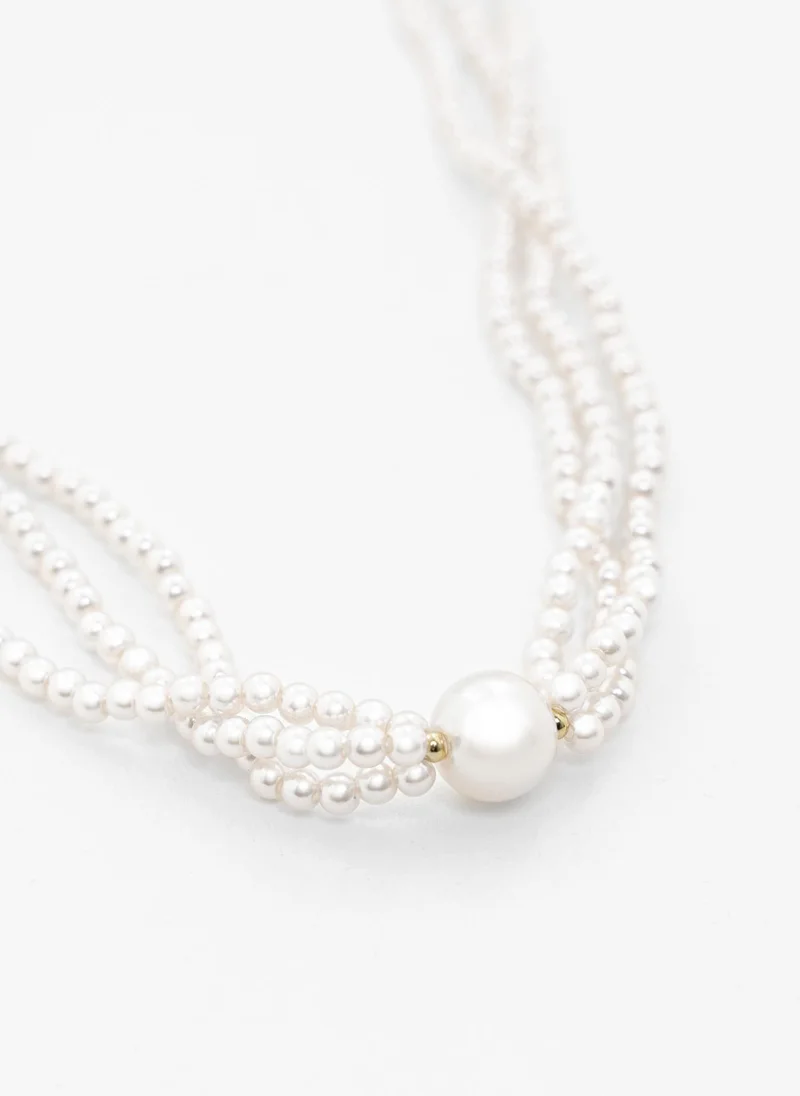 Lichi Pearl necklace with beads of different sizes