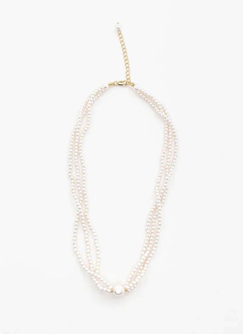 Lichi Pearl necklace with beads of different sizes