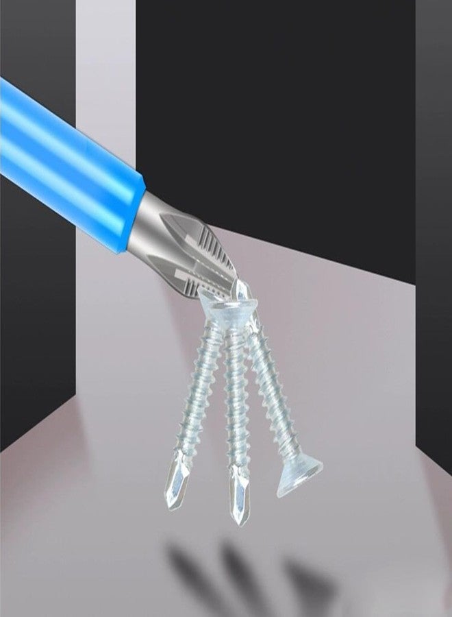 XMHF 10Pcs Anti Slip Phillips Cross Slot PH2 Screwdriver Bit Set 1/4 Inch Hex Shank 127mm/5inch Length S2 Steel with Magnetic Tip for Power Screwdriver Drill Impact Driver Kit Tools - Image 3