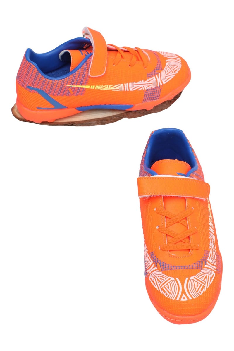 حذاء رياضي للأطفال بلون برتقالي/أزرق – مقاس 33 - Image 3
