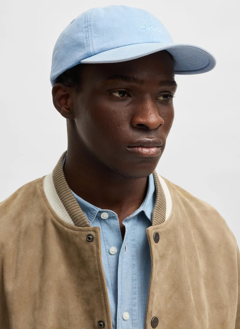 هوجو Cotton-twill 6-panel cap with embroidered logo