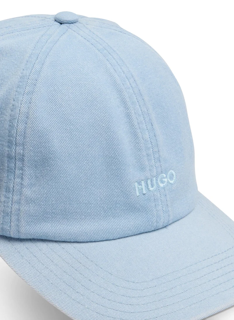 هوجو Cotton-twill 6-panel cap with embroidered logo
