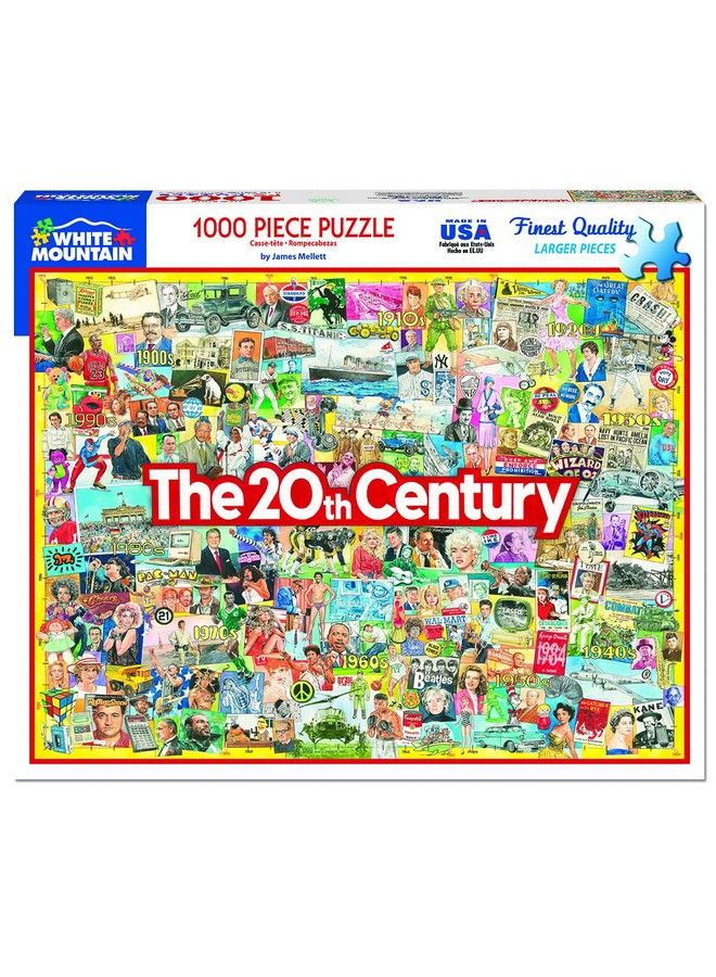 WHITE MOUNTAIN Puzzles 20Th Century, 1000 Piece Jigsaw Puzzle - Image 3