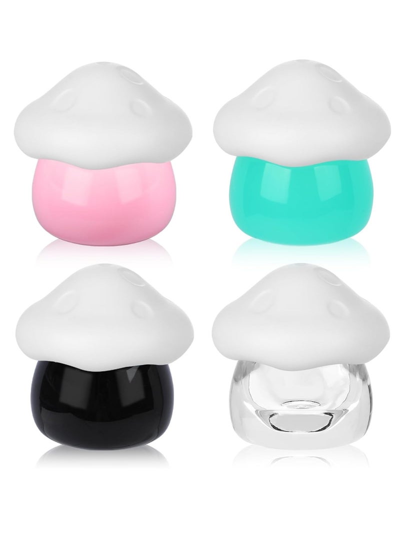 KASTWAVE Cosmetic Jars, 8 Pcs 0.5 oz Plastic Cosmetic Jars, Leak Proof Plastic Cosmetic Container Jars for Travel Storage Make Up, Eye Shadow, Nails, Powder, Lotion, Jewelry, Candy, Craft - Image 1