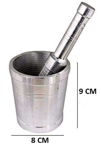 Duodeno Aluminium Okhali MasherMusal DastaKhal Batta For Food Mashing In Kitchen - Image 2