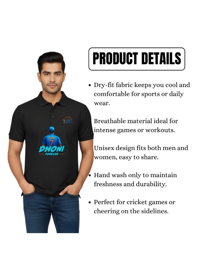 Chennai Cricket Jersey for Men - Dhoni Dry-Fit T-Shirt for Men - Perfect for Chennai Cricket Fans - Image 5