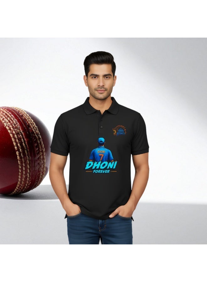 Chennai Cricket Jersey for Men - Dhoni Dry-Fit T-Shirt for Men - Perfect for Chennai Cricket Fans - Image 4