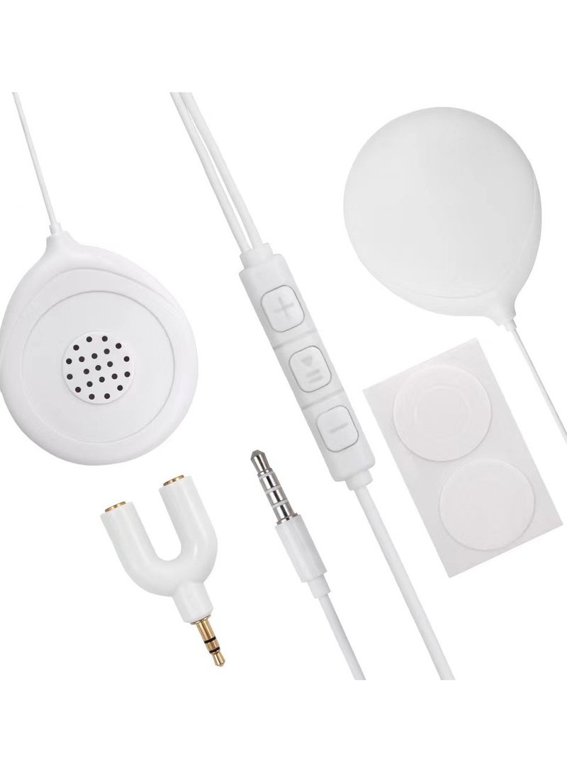 NIBEMINENT مجموعة سماعات رأس بطن الطفل، مكبر صوت محمول للموسيقى، سماعات أذن للبطن، تشغيل الموسيقى، الأصوات، الأصوات للطفل في الرحم، هدايا للمرأة الحامل - Image 2