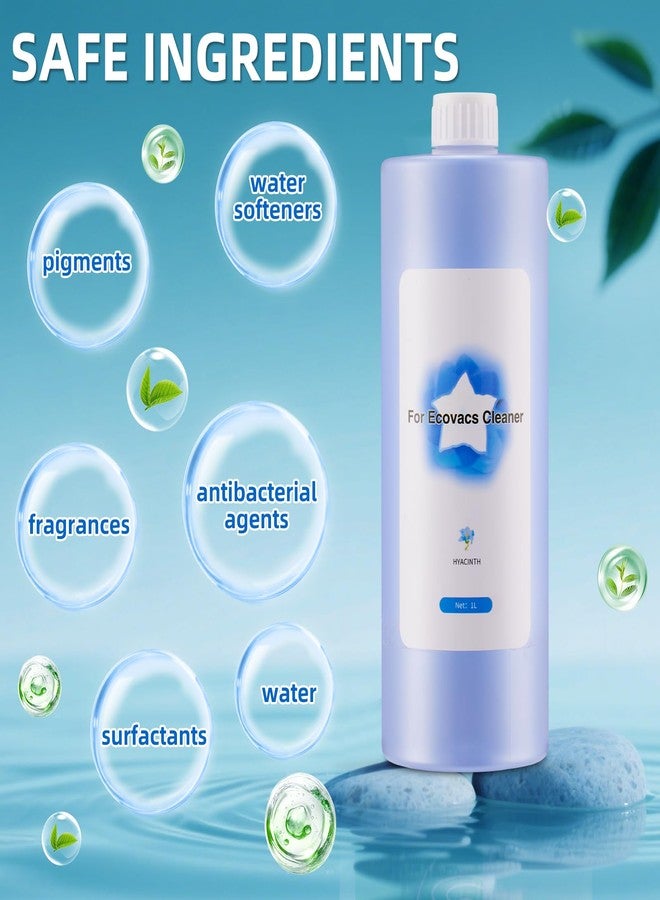 EOVWAEO 1000 ml Multi Surface Floor Cleaning Solution for Ecovacs Deebot X11 Omni / X9 PRO Omni / X8 PRO Omni / X5 PRO Omni / X2 Omni / X1 Omni / T80 Omni / T50 Omni / T30 Omni / N30 Omni Series Vacuum Robot - Image 3