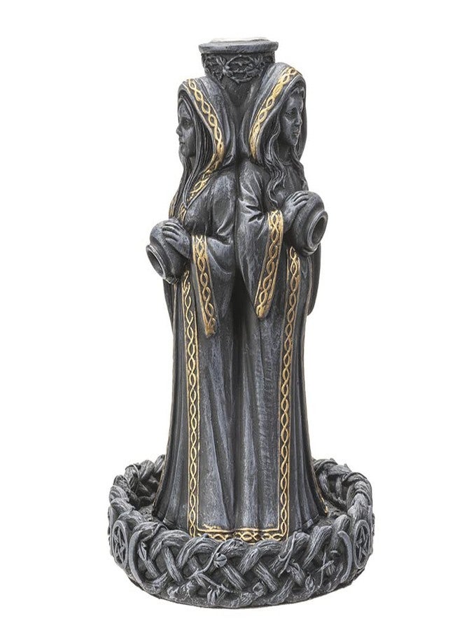 Pacific Giftware Mother Maiden Crone Backflow Incense Burner, 9.25-inch Height, Cold Cast Resin - Image 2