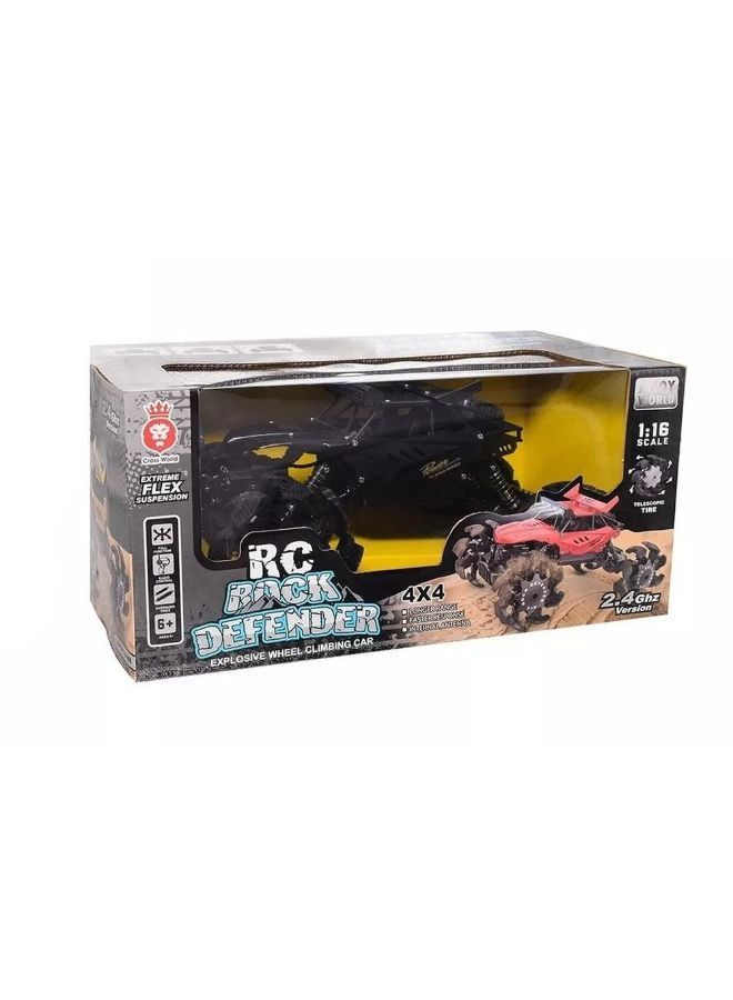 Rock Defender 1:16 Explosive Wheel Climbing Car With Remote Control - 699-228 - Image 1