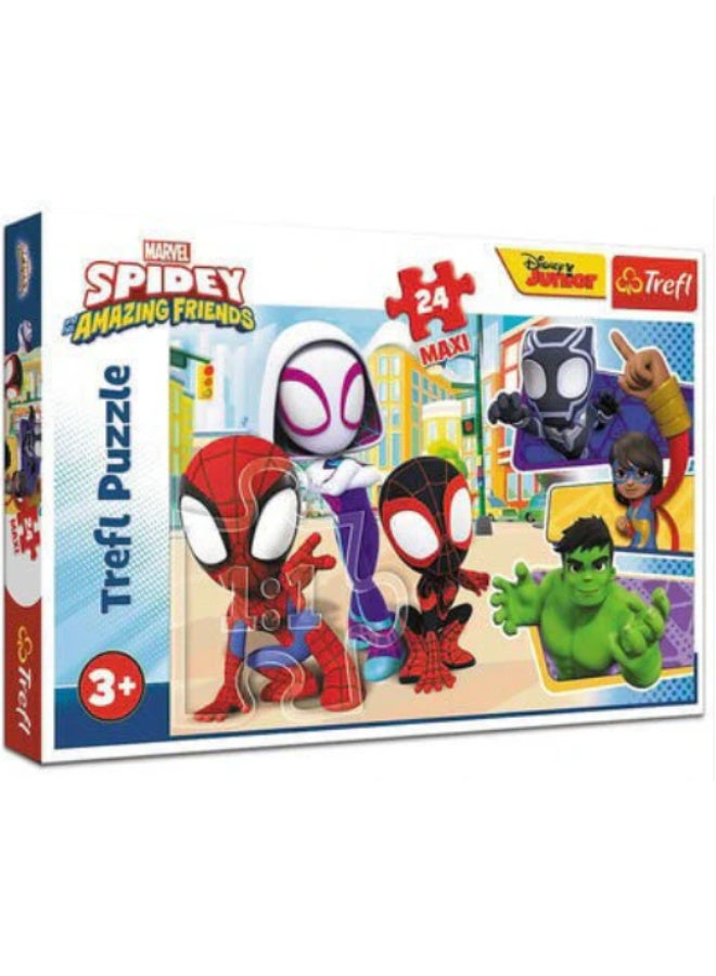 Trefl Maxi Spidey And His Amazing Friends Puzzle (24 Pieces)