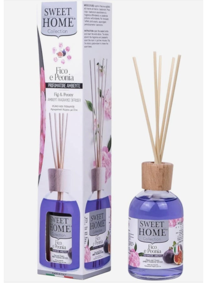 سويت هوم مجموعة سويت هوم كوليكشن معطر جو 100 مل برائحة التين والفاوانيا، صنع في إيطاليا. - Image 1