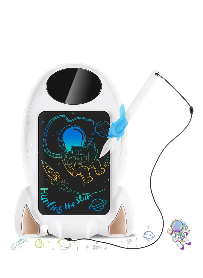 LCD Writing Tablet for kids, Drawing Tablets Board Toys Gifts for Toddler 2 3 4 5 6 7 Year Old, Boys Girls Magic Drawing Pad, Rocket Travel Activity Learning Toy, Birthday Presents