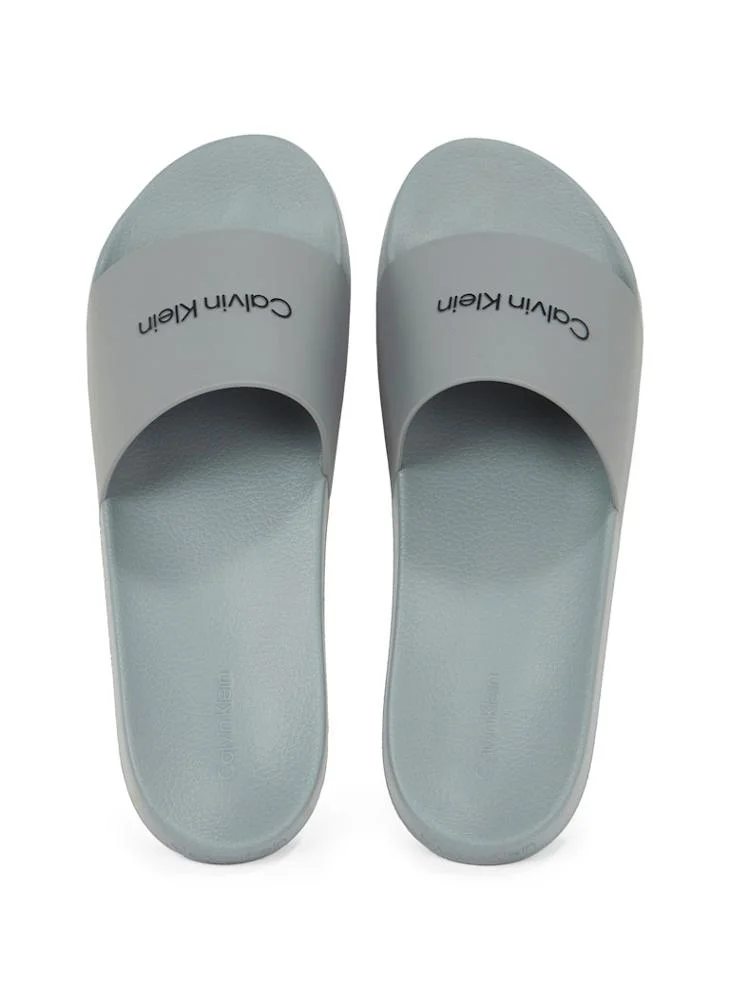 CALVIN KLEIN RUBBER POOL SLIDES