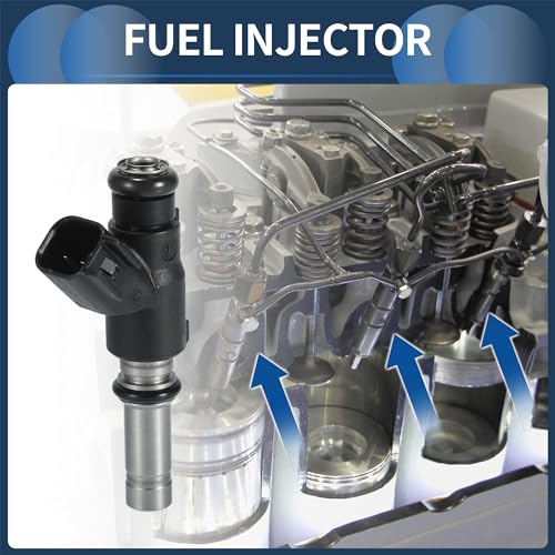 INFINAUTO Fuel Injector Engine Fuel Injection Nozzle No55559377 for Chevrolet Aveo 20092011 16L for Pontiac G3 Base 20092010 16L Black 4 Pcs - Image 3