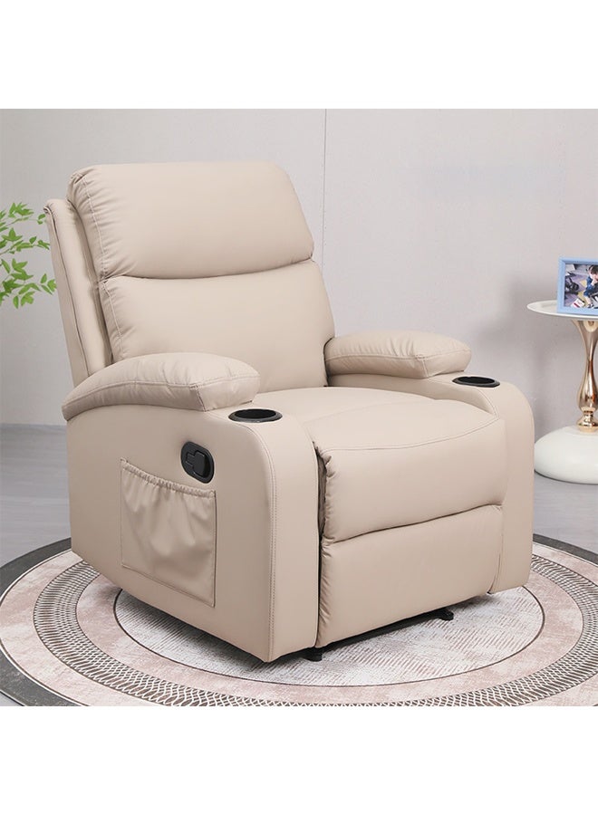 إن كي أكس أريكة مساحة كابينة فردية بسيطة لغرفة المعيشة وغرفة النوم وحامل أكواب متعدد الوظائف وكرسي هزاز مسطح متكئ - Image 1