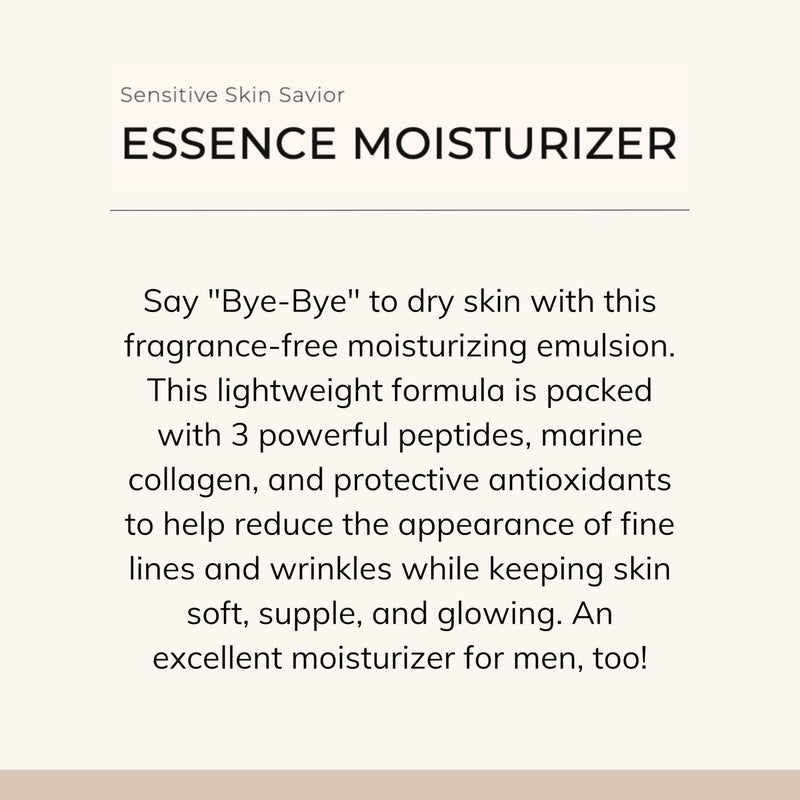 Le Mieux Essence Moisturizer - Peptide-Infused Facial Anti Aging Emulsion with Marine Collagen, Hexapeptide-8 & Hyaluronic Acid Base, Hygrating & Fragrance-Free (4.2 oz / 125 ml) - Image 3