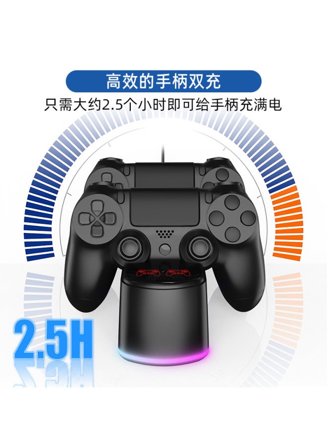 Neutral P4 Controller Dual Charging Dock With Charging Indicator, P4 Blu-ray Dual Charger, P4 Wireless Gaming Dock, Blu-ray Version - Image 2