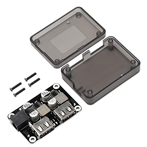 DROK 12V to 5V DC USB Buck Converter, Dual USB Port Fast Charger Board Auto Power Supply Adapter DC-DC 10-32V 12V 24V to 5V 9V Voltage Step Down Regulator Car Volt Transformer - Image 4