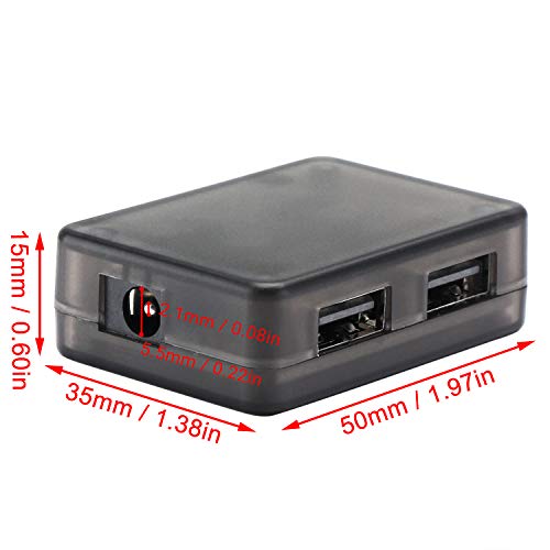 DROK 12V to 5V DC USB Buck Converter, Dual USB Port Fast Charger Board Auto Power Supply Adapter DC-DC 10-32V 12V 24V to 5V 9V Voltage Step Down Regulator Car Volt Transformer - Image 3