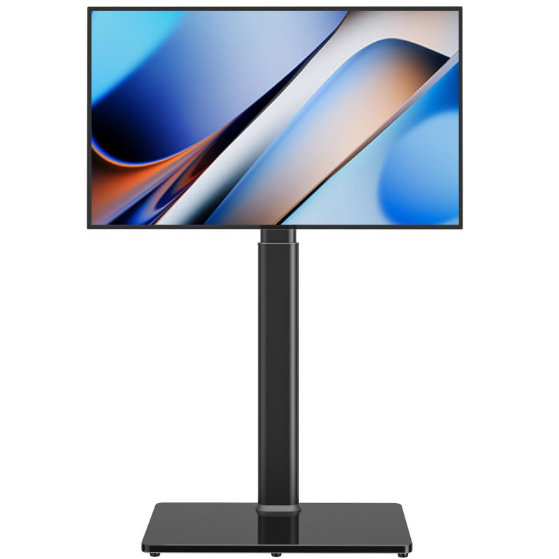 AX WABER Universal TV Floor Stand with Mount for 27 to 65 inch TVs,Swivel Standing TV Stand with 9 Level Height Adjustable,Space Saving Design Tall TV Stand for Living Room/Bedroom/Dorm/Corner Black - Image 1