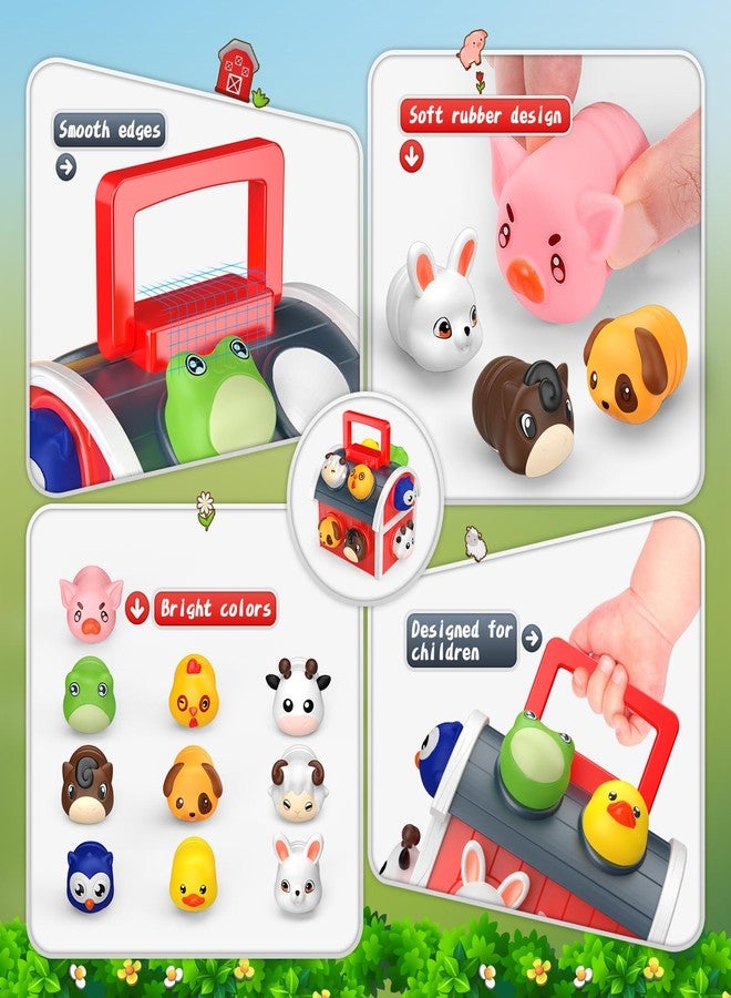 هدايا SnapGlowz للفتيات من عمر سنة إلى 6 سنوات، ألعاب مونتيسوري على شكل مزرعة حيوانات للأطفال من عمر سنة إلى 5 سنوات، ألعاب للأولاد الصغار من عمر 2-3 حيوانات مزرعة للأطفال الصغار، ألعاب حيوانات للأطفال الصغار من عمر 1-3 حيوانات، ألعاب حسية للفتيات الصغيرات، هدايا عيد ميلاد حسية للفتيات - Image 3