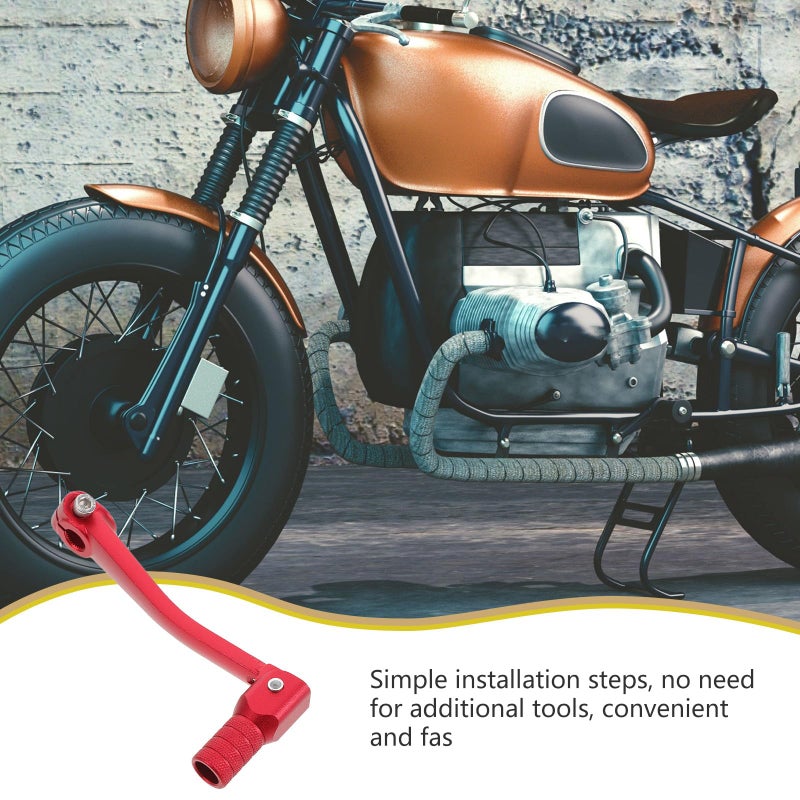 Red Aluminum Alloy Folding Motorcycle Gear Shifter Lever For XR50 Dirt Bike - Image 4