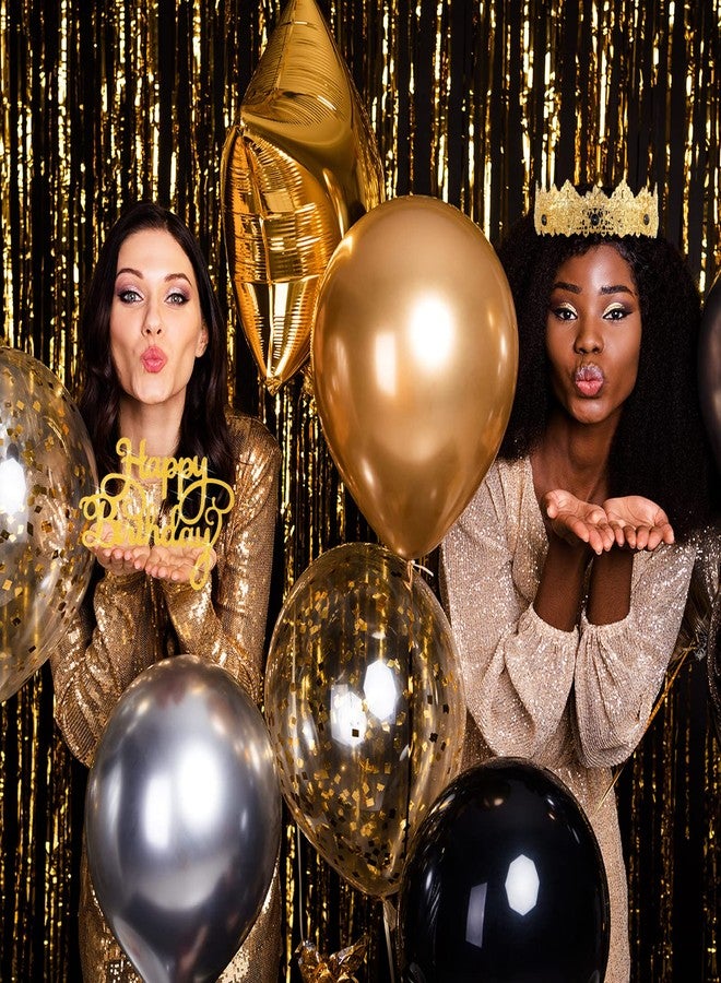 Junkin 5 Pieces Birthday Accessories Include Man Birthday Crown Birthday King Sash Tinplate Badge Pin Men Crown Brooch Hanging Chain Men Birthday Crown for Man Birthday Party - Image 5