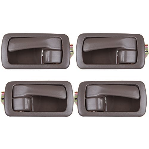 SCITOO مقبض باب داخلي SCITOO متوافق مع 1992-1996 لتويوتا كامري بني داخلي للسائق الأيسر والراكب الأيمن 4 قطع استبدال المقبض - Image 1