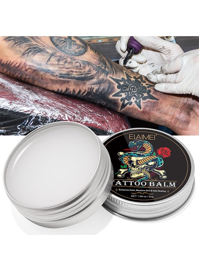 Elaimei Tattoo Balm Aftercare Cream Ointment For Before During And Post Tattoo Moisturizing Balm To Promote Skin Healing 30G - Image 2