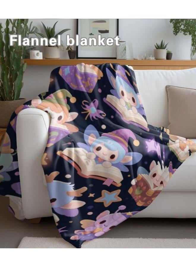 general Baby and children's cartoon flannel thin blanket (warm and comfortable, suitable for sleep, game use) 70cm*100cm - Image 1