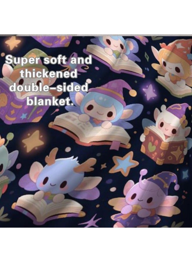 general Baby and children's cartoon flannel thin blanket (warm and comfortable, suitable for sleep, game use) 70cm*100cm - Image 5