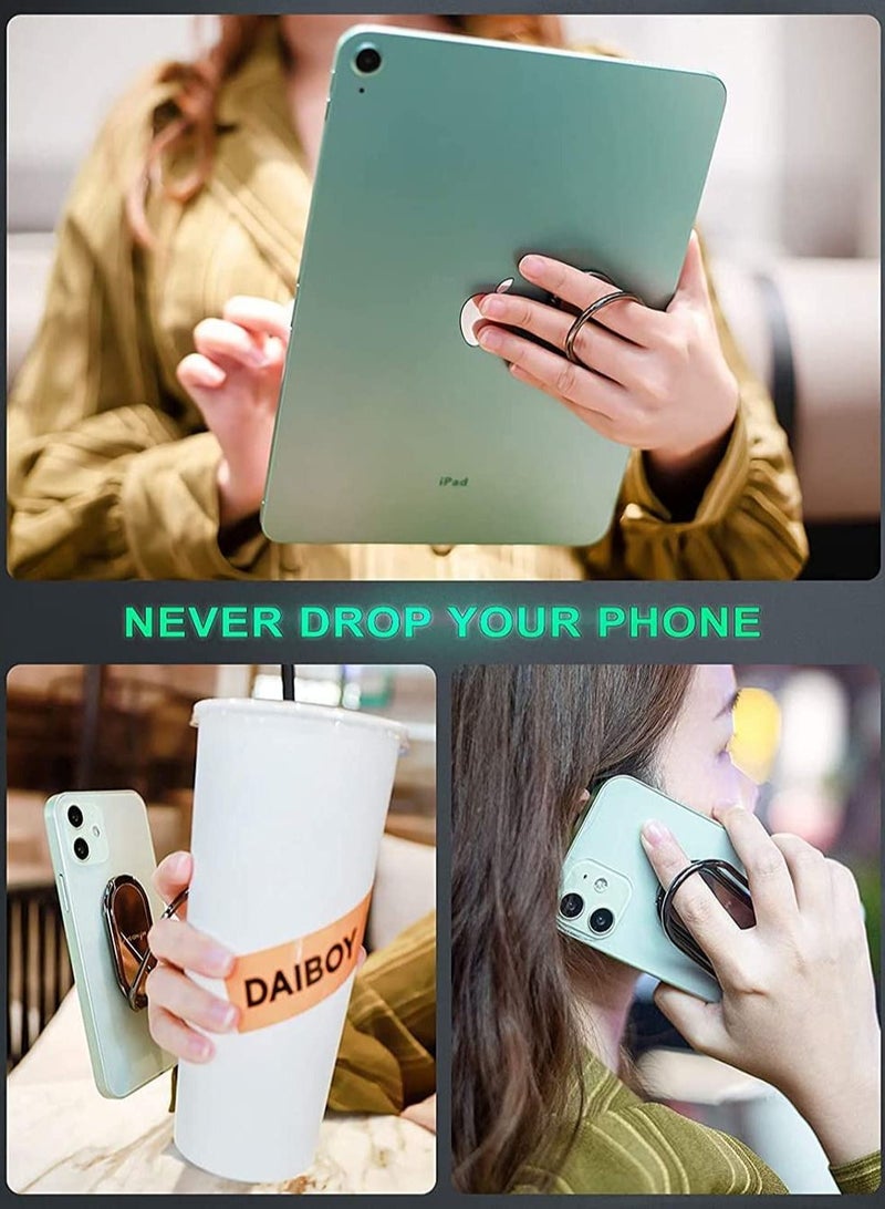 Rock Pow 360°Rotation Ultra-Thin Cell Phone Back Grip Foldable Cellphone Stand Compatible with Apple iPhone/iPad - Image 5