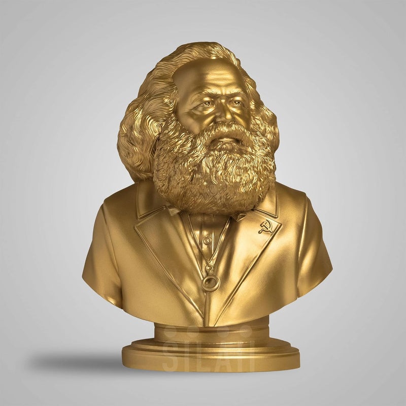 SILAII Karl Marx Sculpture 5 INCH Gold Colour - Image 3