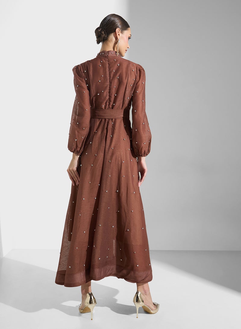 Khizana Embellished Chiffon Dress  - Image 2