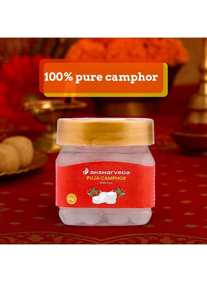 Aksharveda 100% Pure Camphor Crystals | Kapoor – 15g - Image 3
