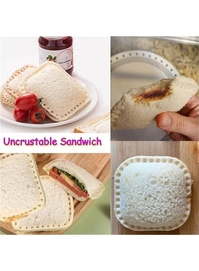 Sandwich Cutter and Sealer, Easy School Lunchbox Maker for Kids, Uncrustable Sandwich Tool for Bento Box - Grey - Image 5