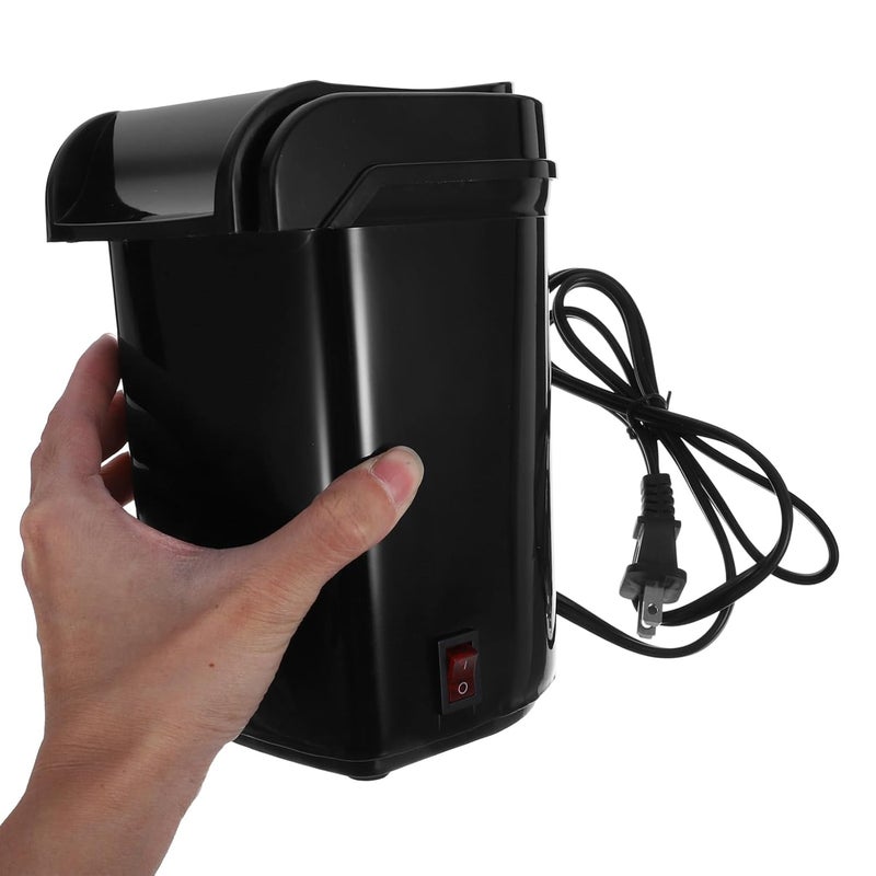 Drumstone [𝟏𝟓 𝐘𝐄𝐀𝐑𝐒 𝐖𝐀𝐑𝐑𝐀𝐍𝐓𝐘] Black Oil-Free Hot Air Popcorn Machine Mini Popcorn Maker for Household & Kitchen, Air-Popped Corn with No Oil, Perfect for Healthy Snacks and Family Time - Image 5